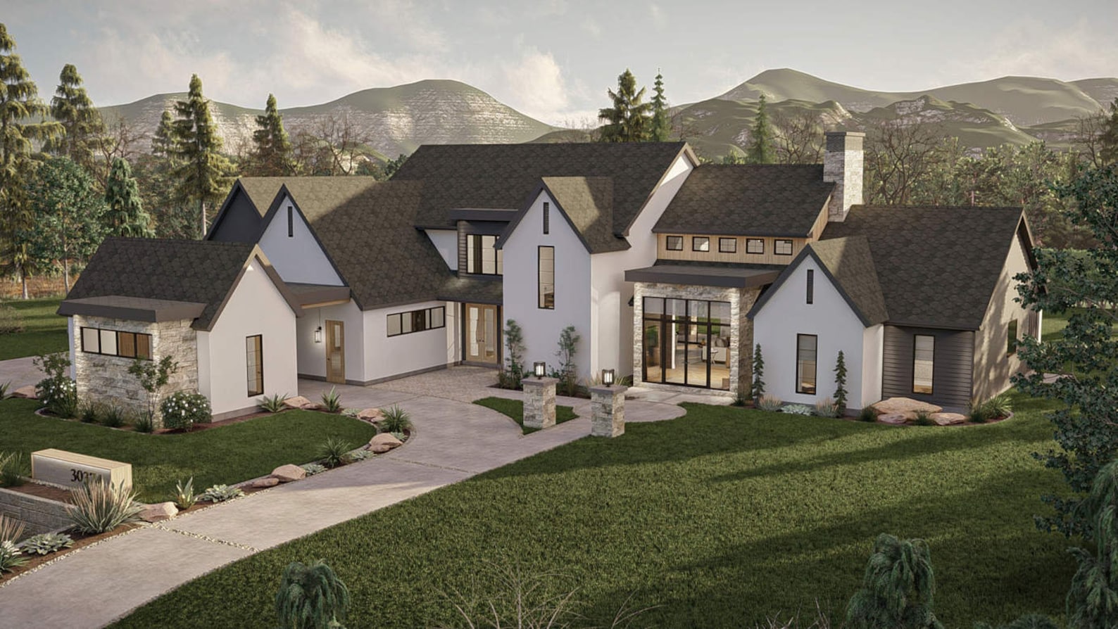 Online House Exterior Design, 3D Architectural Rendering, Realistic ...