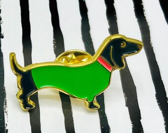 Dackel Pin, Dackel Brosche, Dackel Anstecker, Dachshund Pin, Teckel Anstecker