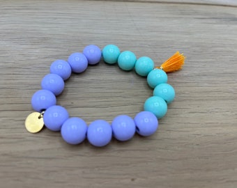 Mala Holzperlenarmband mit Quaste