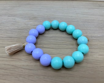 Mala Holzperlenarmband mit Quaste