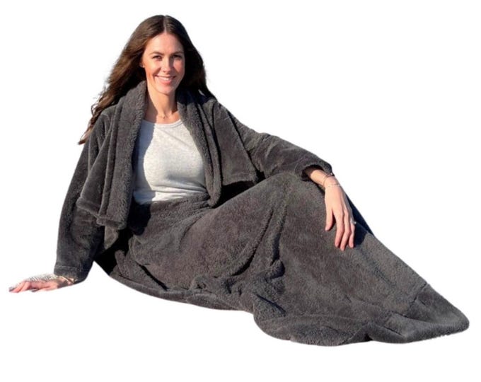 Classic Lux Lounger | Slate Gray | Wearable Blanket