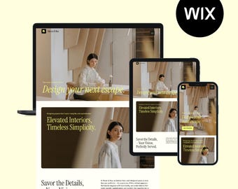 Japandi WIX Website Template: Sales Page, Course Creator, Service Provider