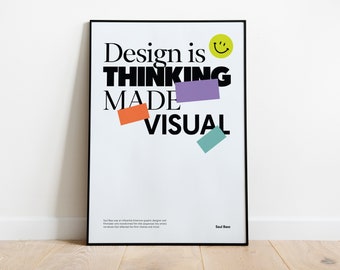 Poster di Saul Bass Graphic Design: Arredamento per ufficio massimalista (download digitale)