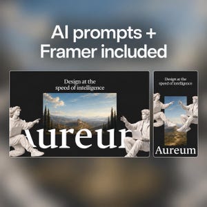Renaissance AI Framer Website Template + AI Build Prompts | AI Agency | Commercial License