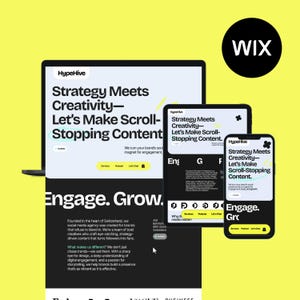 Wix Social Media Manager Website Wix Website Template Podcast Website Landing Page Wix Template Small Business