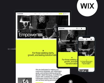 Modello Wix Studio: progettazione di siti web di coaching per l'e-commerce