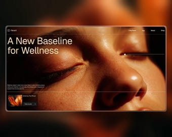 Modello di sito web Framer / Sito web per coach del benessere e terapisti / Design di landing page responsivo senza codice / Download immediato