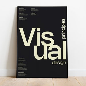 Design Principles Poster, Bauhaus Poster, Lernposter, Einweihungsgeschenk, Design-Theorie, Spickzettel, Bürodekor, Bürodrucke