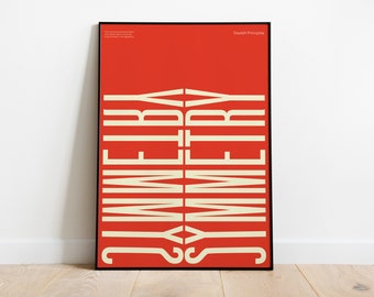 Stampa artistica sulla simmetria della Gestalt / Poster di design Bauhaus (Download digitale)