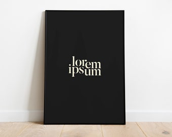 Lorem Ipsum Bauhaus Stampa artistica, Arredamento ufficio moderno (Download digitale)