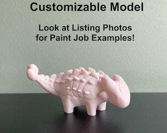 Customizable Ankylosaurus Dinosaur Model _ Please Read Item Description!!