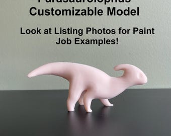 Customizable Parasaurolophus Dinosaur Model _ Please Read Item Description!!