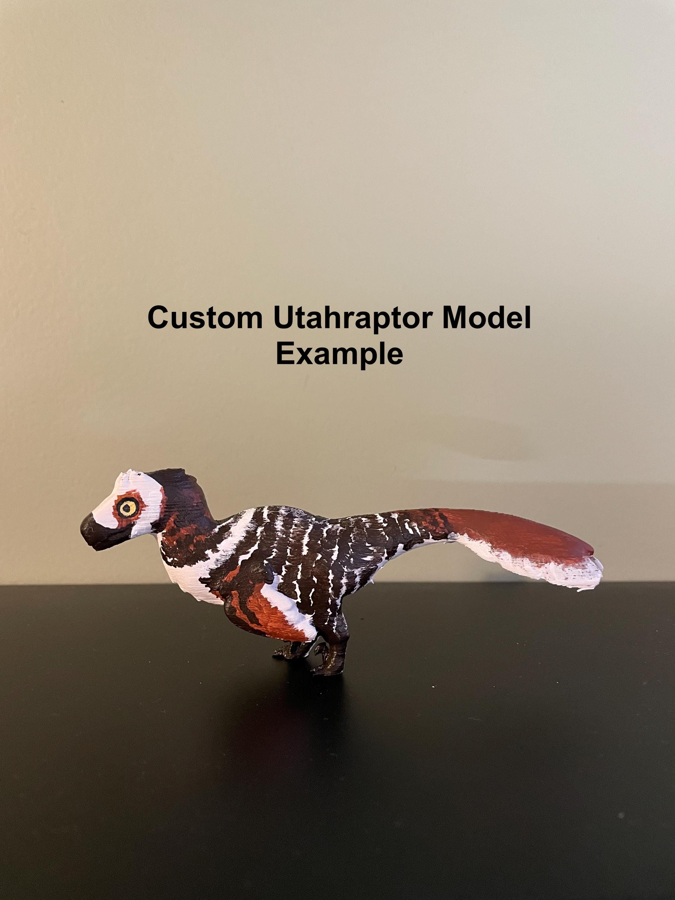 Customizable Utahraptor Dinosaur Model _ Please Read Item Description ...