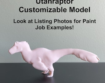 Customizable Utahraptor Dinosaur Model _ Please Read Item Description!!