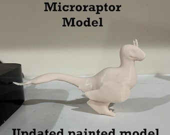 Customizable Microraptor Dinosaur Model _ Please Read Item Description!!