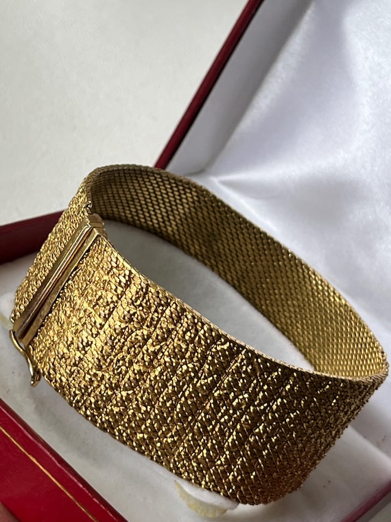 Christian Dior Grossé 1965 Germany Link Mesh Ridged Weave