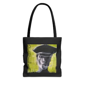 Police Tote Bag, Law Enforcement Gift, Cop Shoulder Bag, Thin Blue Line Purse, Police Officer Handbag