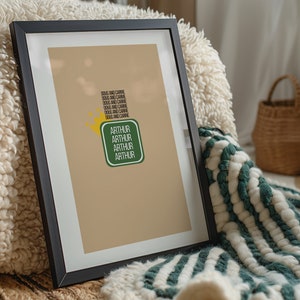 Doug and Carrie Poster Digital Download King of Wallart Modern Queens Homage