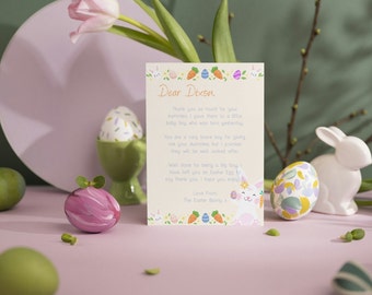 Personalised Dummy Letter from the Easter Bunny - Easter - Dummy for Easter Bunny - Note from the Easter Bunny - Unisex