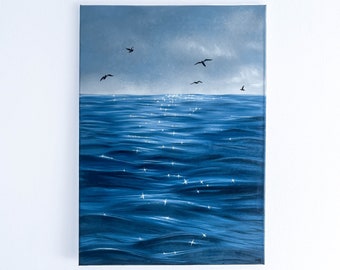 Oceano scintillante / Pittura a olio 50x70 cm