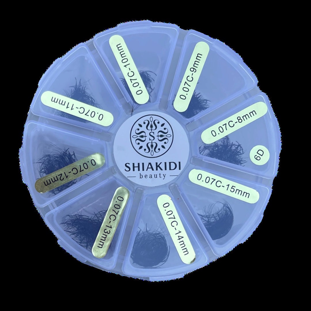 Abanicos sueltos prefabricados, mezcla de 1000 abanicos, extensiones de pestañas prefabricadas, extensiones de pestañas de volumen prefabricadas, exte