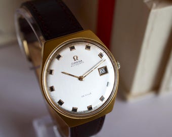Omega Automatik De Ville Vintage Uhr Einzigartiger Stil Handaufzug Uhrwerk