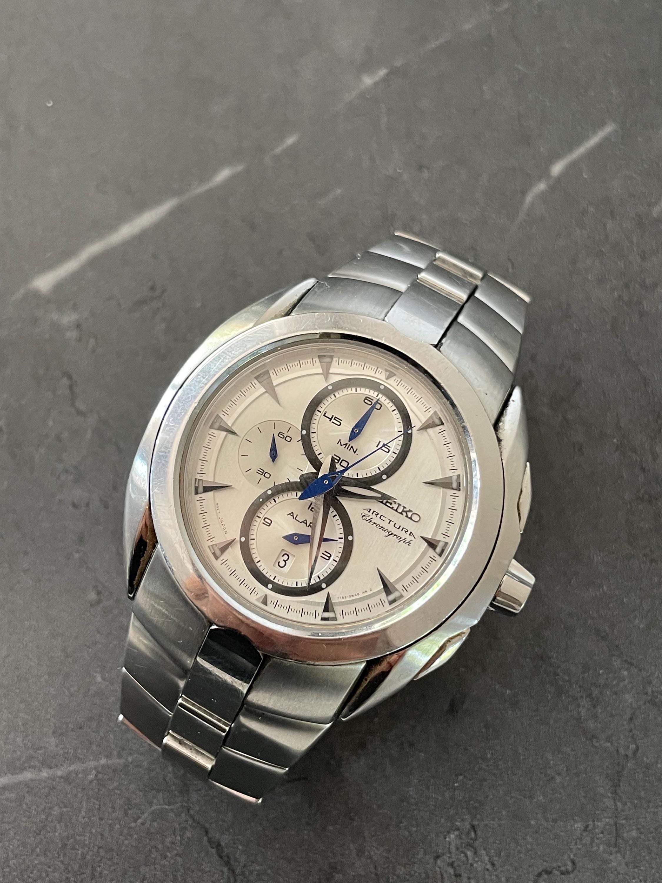 Seiko Arctura Kinetic Chronograph Men's Watch 45 Mm - Etsy
