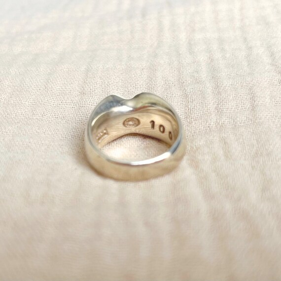 Vintage Georg Jensen Solid Sterling Silver Ring, … - image 5