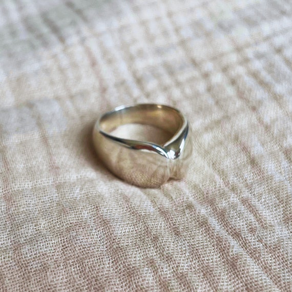 Vintage Georg Jensen Solid Sterling Silver Ring, … - image 2