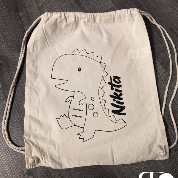 Personalisierte Tasche für Kindergarten / Sportverein / Perfekt als Geschenk für Kinder /Turnbeutel