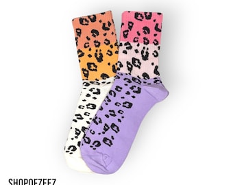 bunte Leopard Socken