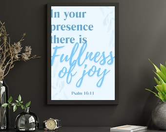 Salmo 16:11 Versetto della Bibbia Immagine