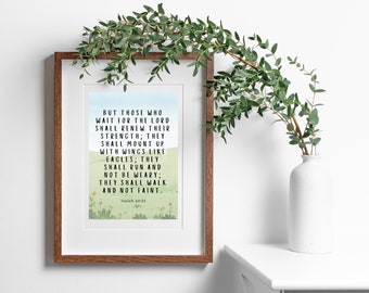 Immagine ispiratrice del versetto biblico, Isaia 40:31