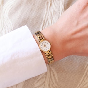 Chaika Vintage Lady Wrist Watch, Gold Tone Vintage Watch, Cocktail Watch