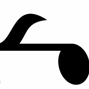 May include: A black musical rest symbol on a white background. The symbol is a combination of a curved line, a horizontal line, and a filled oval shape. The Little Library Corner logo is in the bottom left corner.