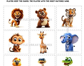 At The Zoo Memory Game