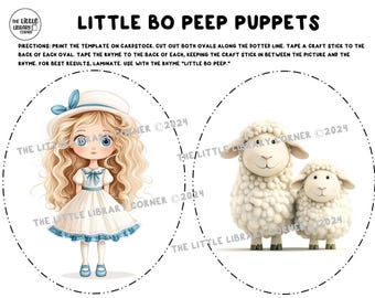 Marionetas de Little Bo Peep Stick