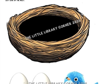 Bird Nest Craft Template