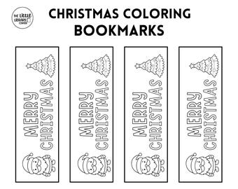 Marque-pages à colorier de Noël