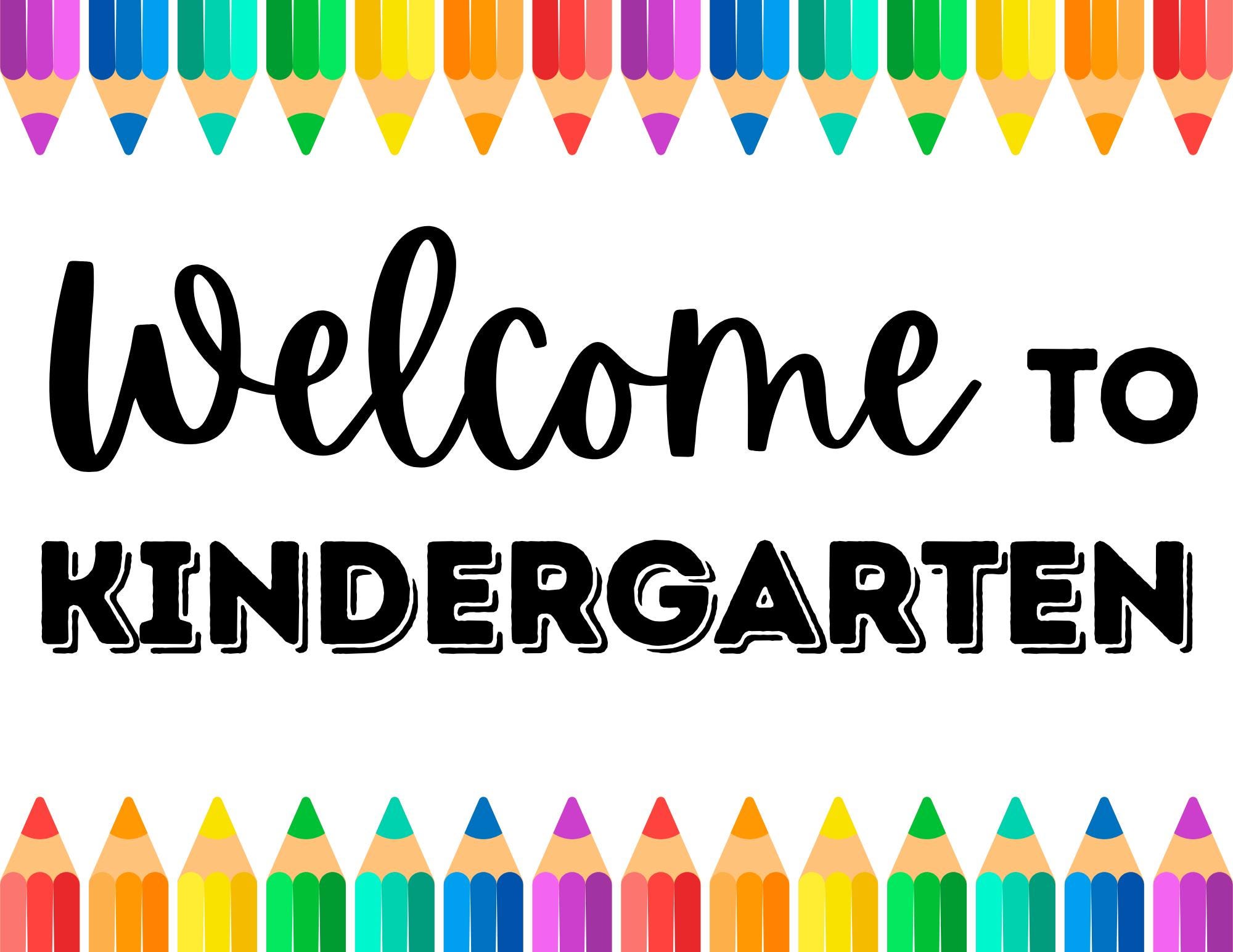 Welcome to Kindergarten Sign - Etsy Canada