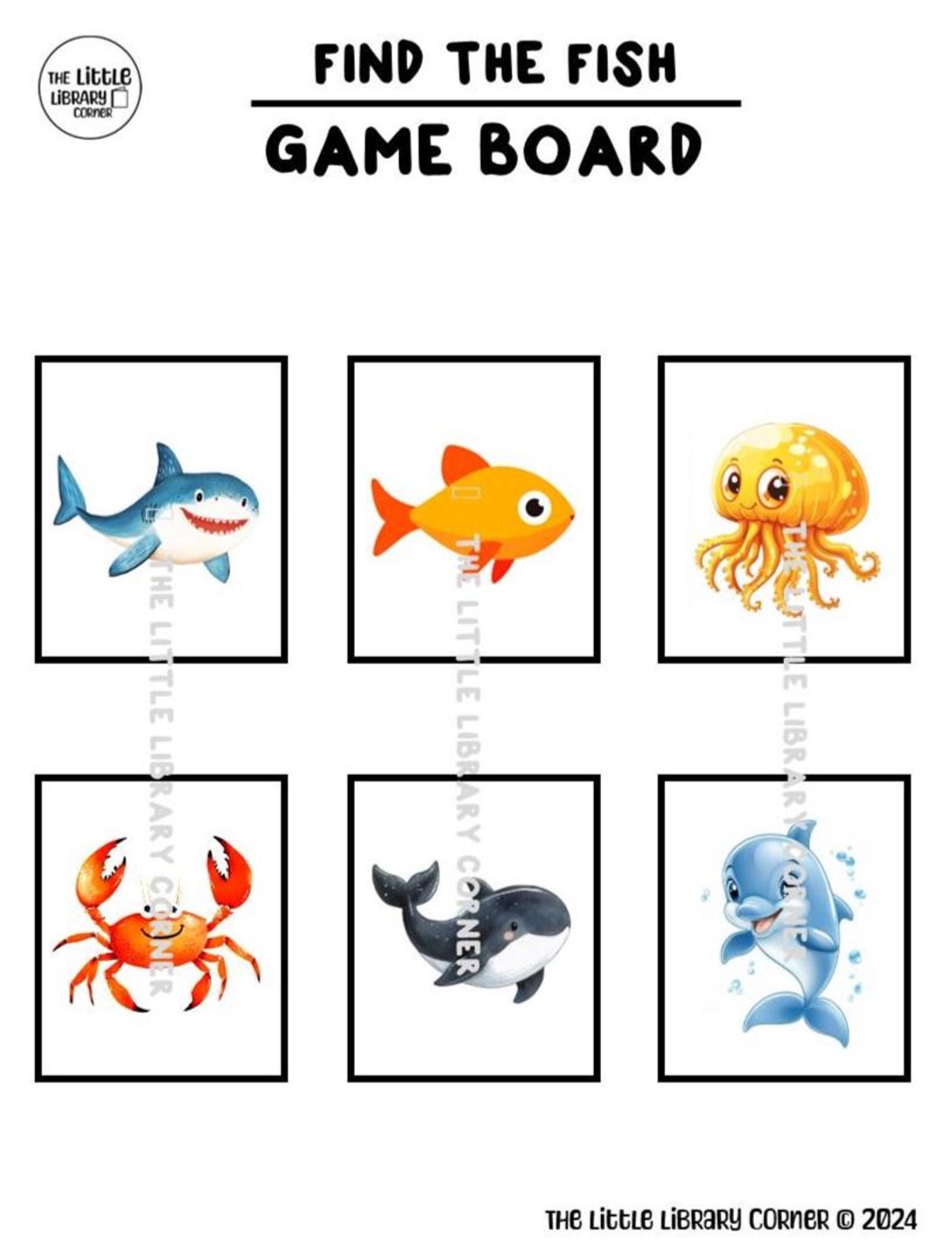 Ocean Animals Storytime - Etsy