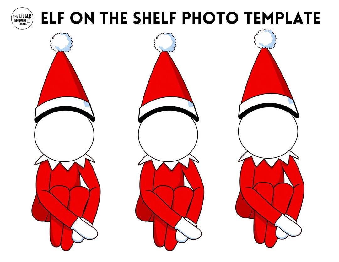 Elf on the Shelf Photo Template - Etsy