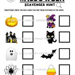 Halloween Scavenger Hunt