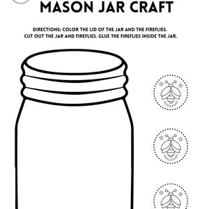 Fireflies in Mason Jar Craft