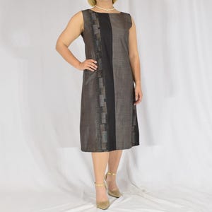 Sleeveless Dress - Upcycled Kimono Fabric, One-of-a-Kind, Size 3XL