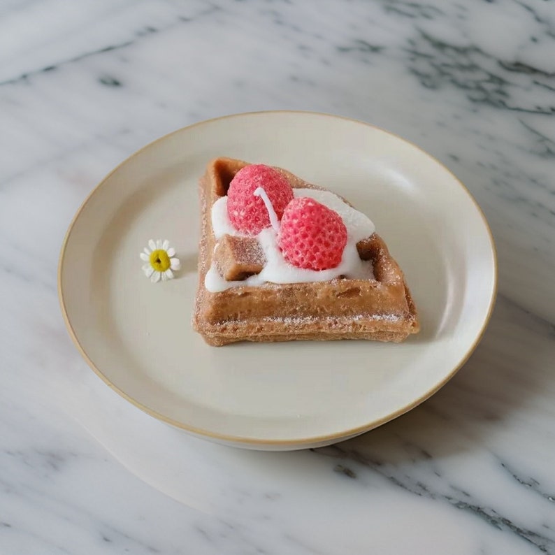 Waffle Soy Wax Food Candle Scented Aromatherapy Decorative Candles