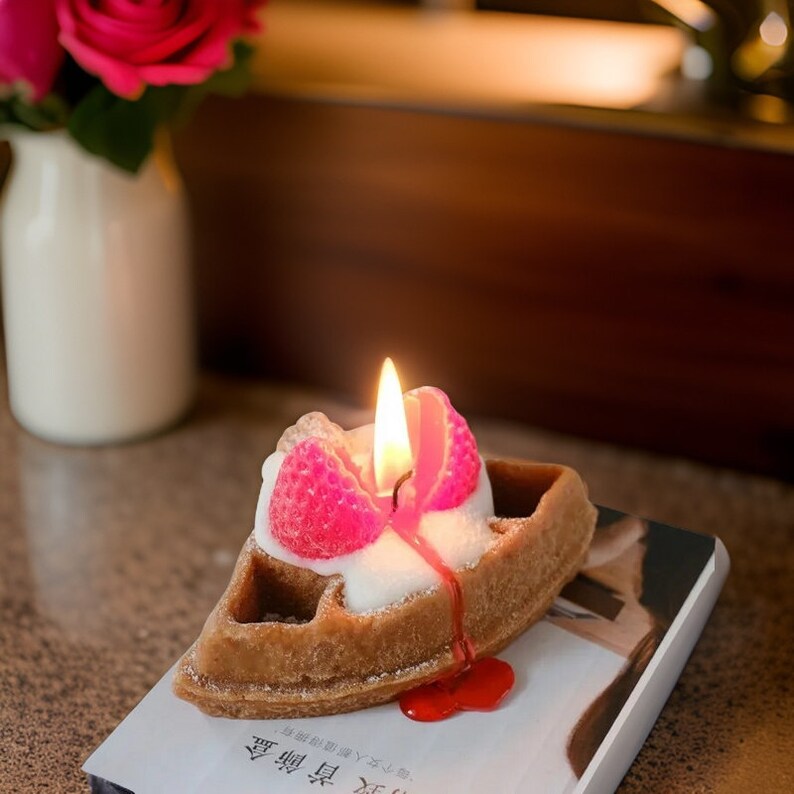 Waffle Soy Wax Food Candle Scented Aromatherapy Decorative Candles