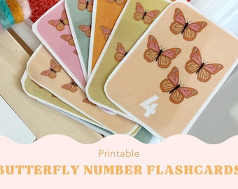 Toddler Number Flash Cards, Number Flash Cards 1-10, Printable Number Flash Cards, Colorful Number Flash Cards