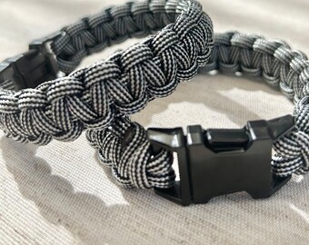 Lotto 100 Bracciali Sopravvivenza Paracord Con Fibbia Sgancio Rapido Metallo 3/8 - Foto 2