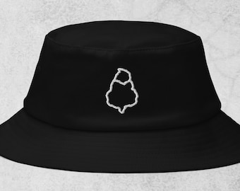 Ben Budshot Outline Logo Embroidered Old School Bucket Hat